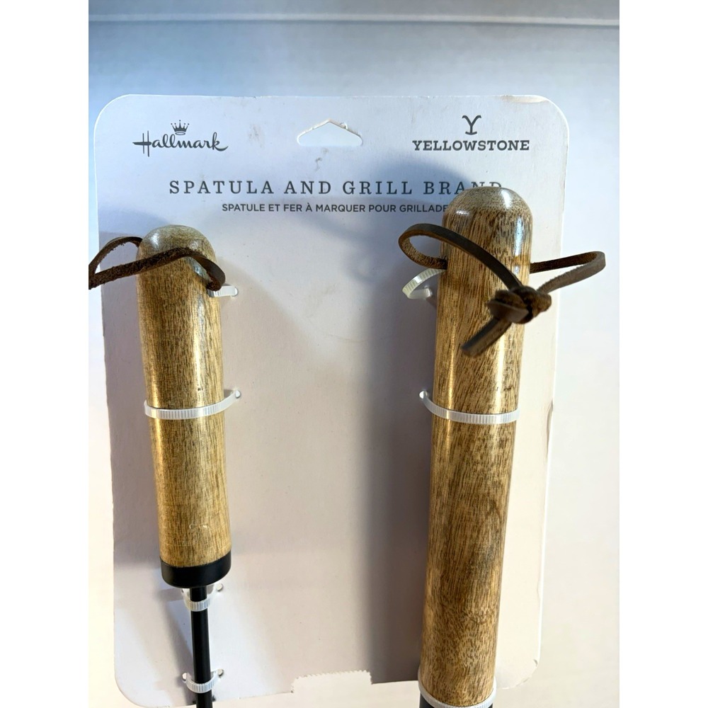 Hallmark Yellowstone 2-Piece BBQ Tool Set Spatula & Branding Iron, Bottle Opener